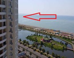 ზღვის ხედით - მაკდონალდსთან. სტუდიო ბინა მე 5 სართული. 